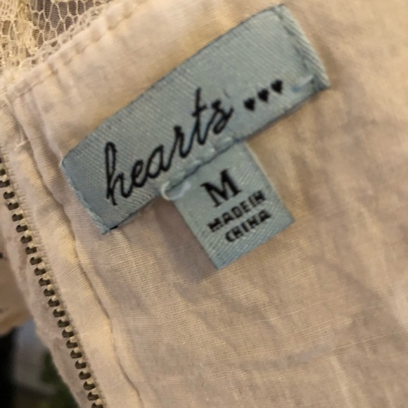 Hearts Brand Lace Fitted Blouse, Size Medium - Picture 7 of 8